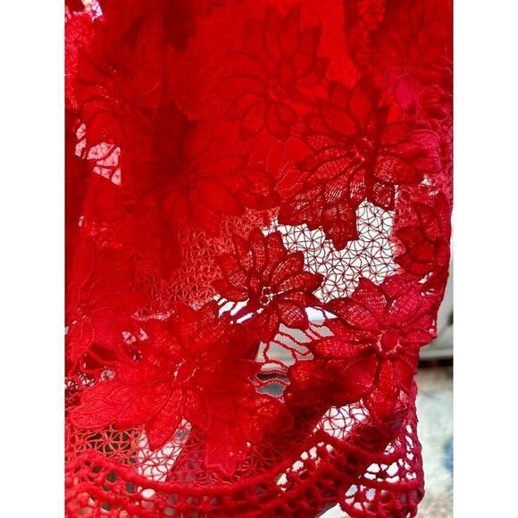 Soieblu Emotions Crochet Dress in Red - EUC - Picture 7 of 12